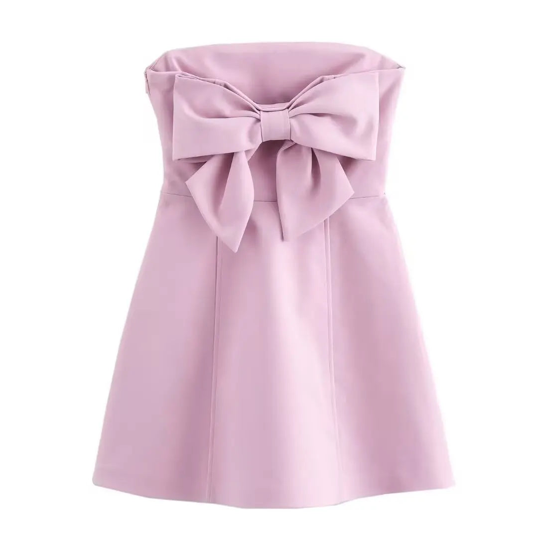 Women Chic Bow Strapless Dress | Fay