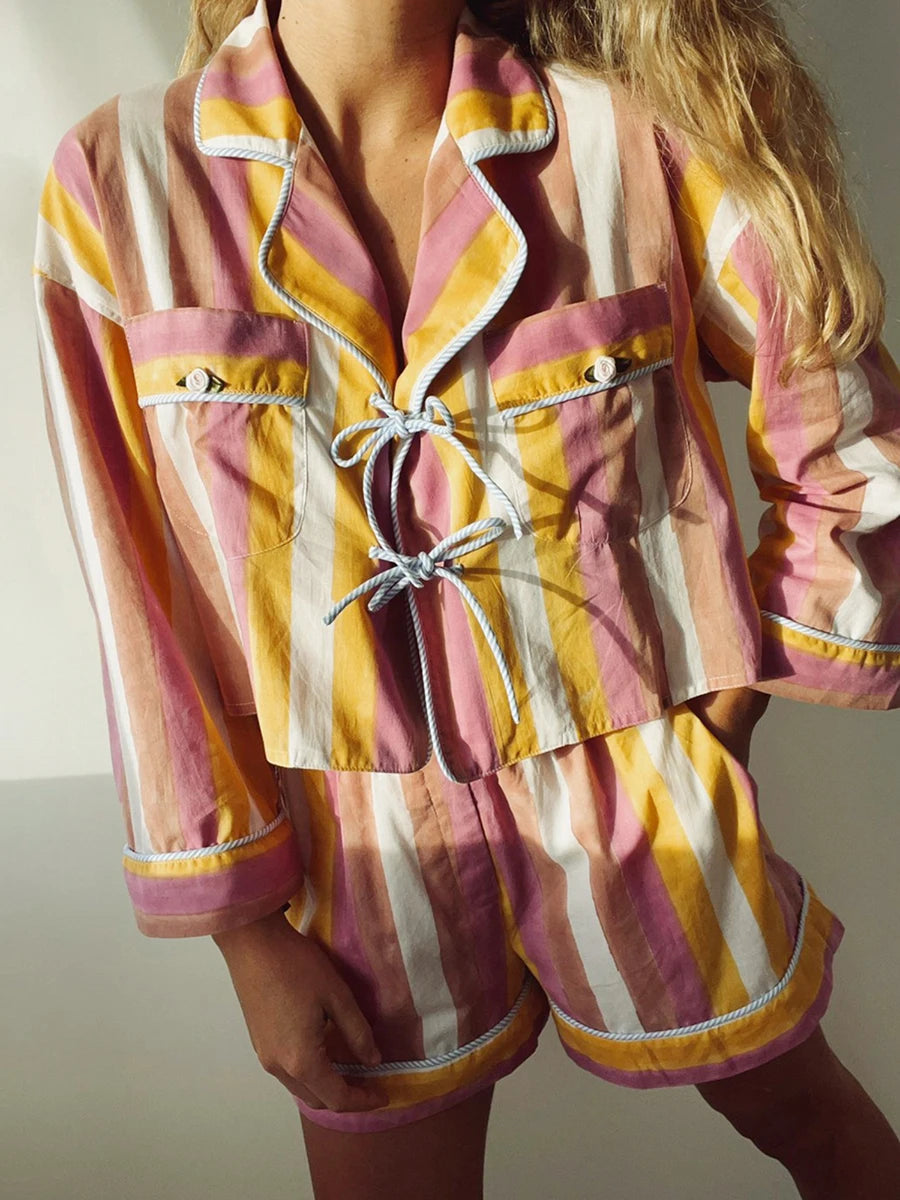 Women Vintage-Inspired Pajama Set | Delia