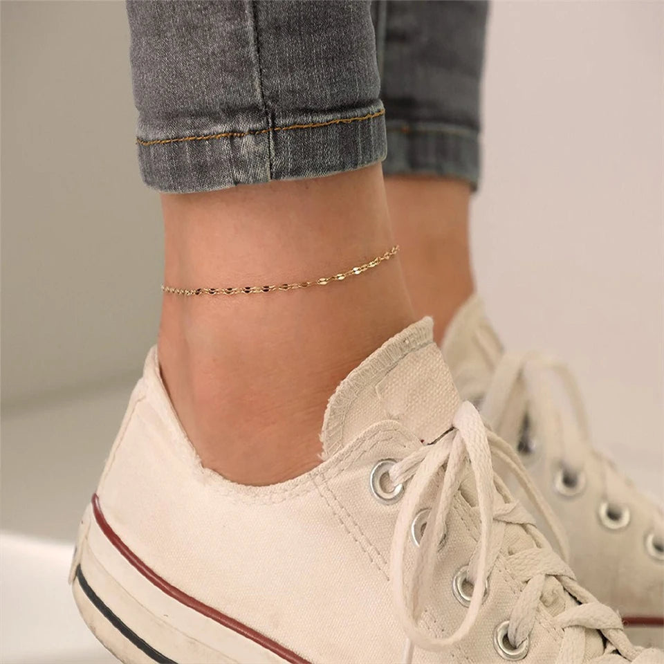 Women Double Wrap Chain Anklet | Aralise