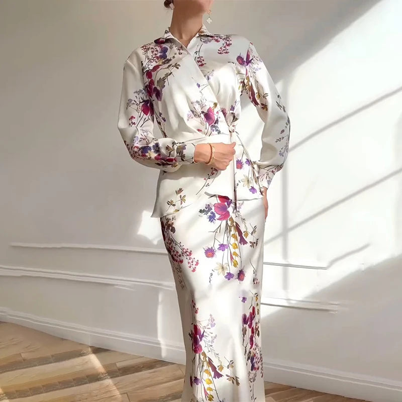 Floral Wrap Maxi Dress | Daphne