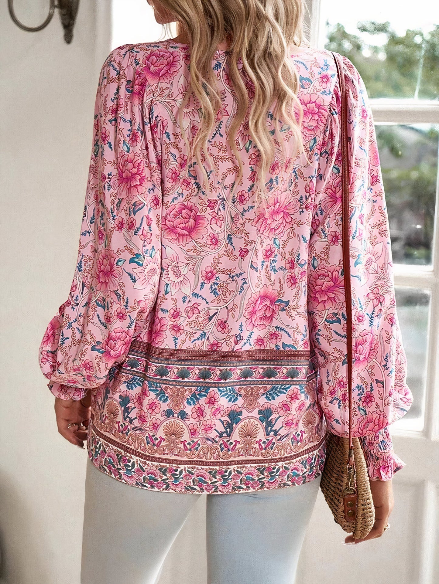 Women Bohemian Floral Blouse | Sophia