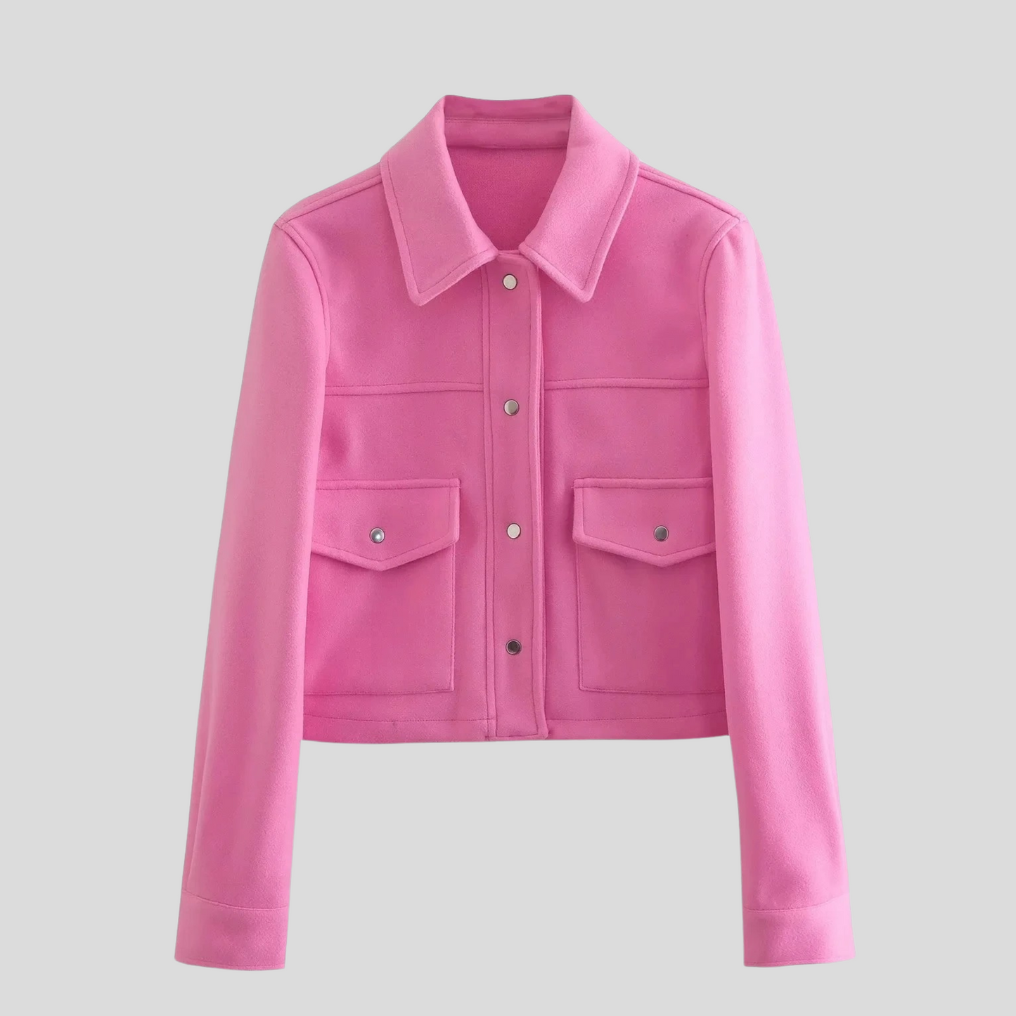 Variant image for Women Long Sleeve Jacket Black Sustainable Fabric | Mabel-5