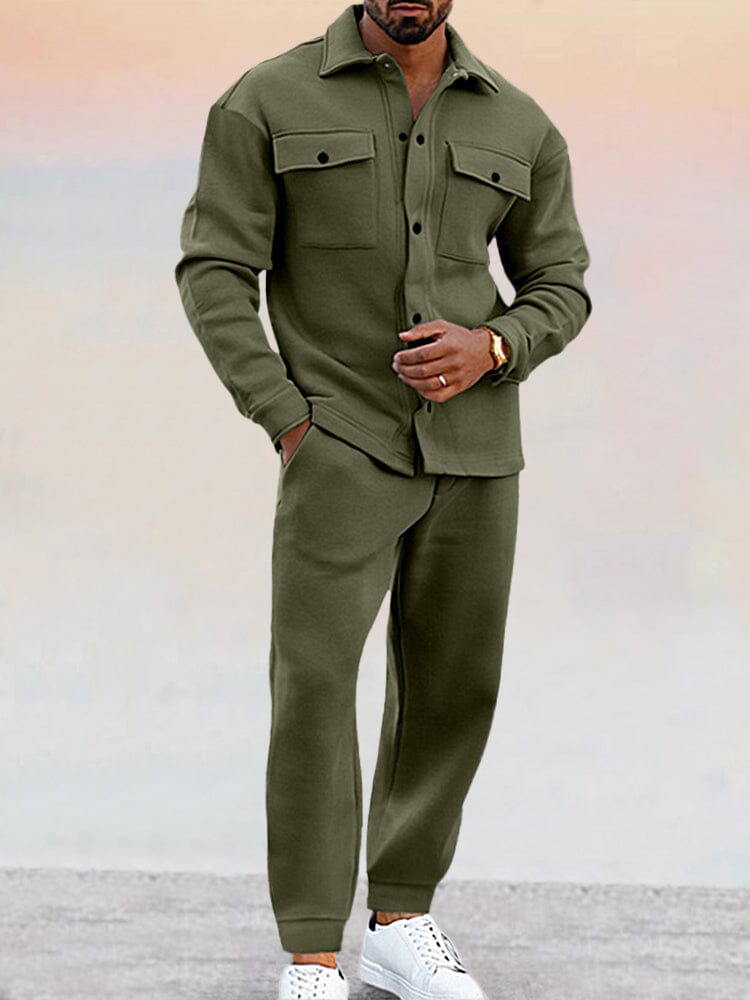 Men’s Casual Button-Up Set | Edsel