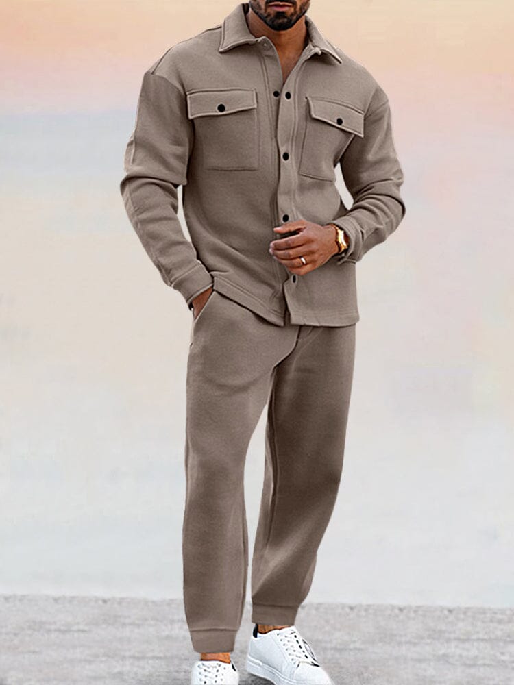 Men’s Casual Button-Up Set | Edsel