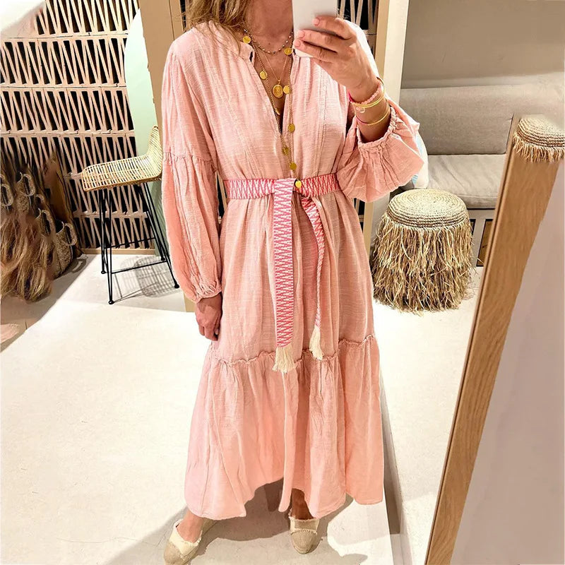 Women Bohemian Tiered Maxi Dress | Georgina