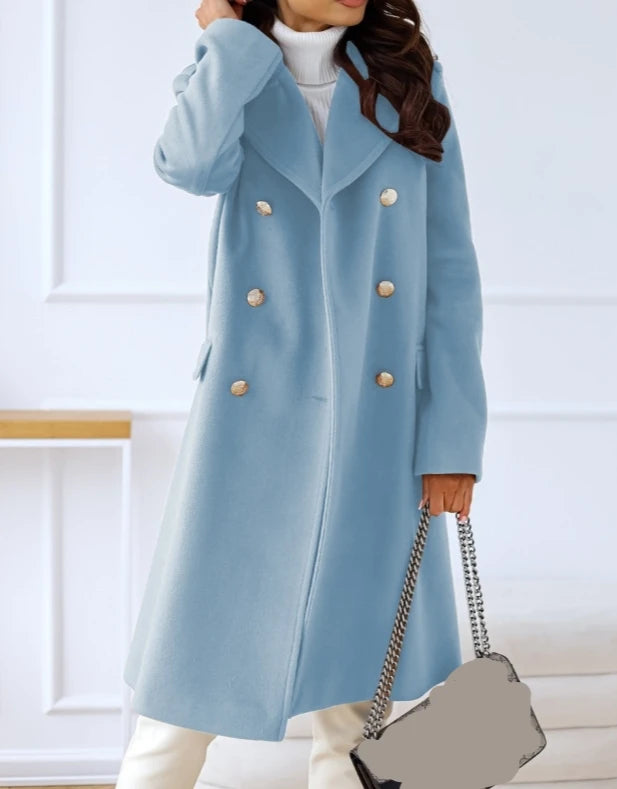 Women Elegant Double-Breasted Coat | Samara