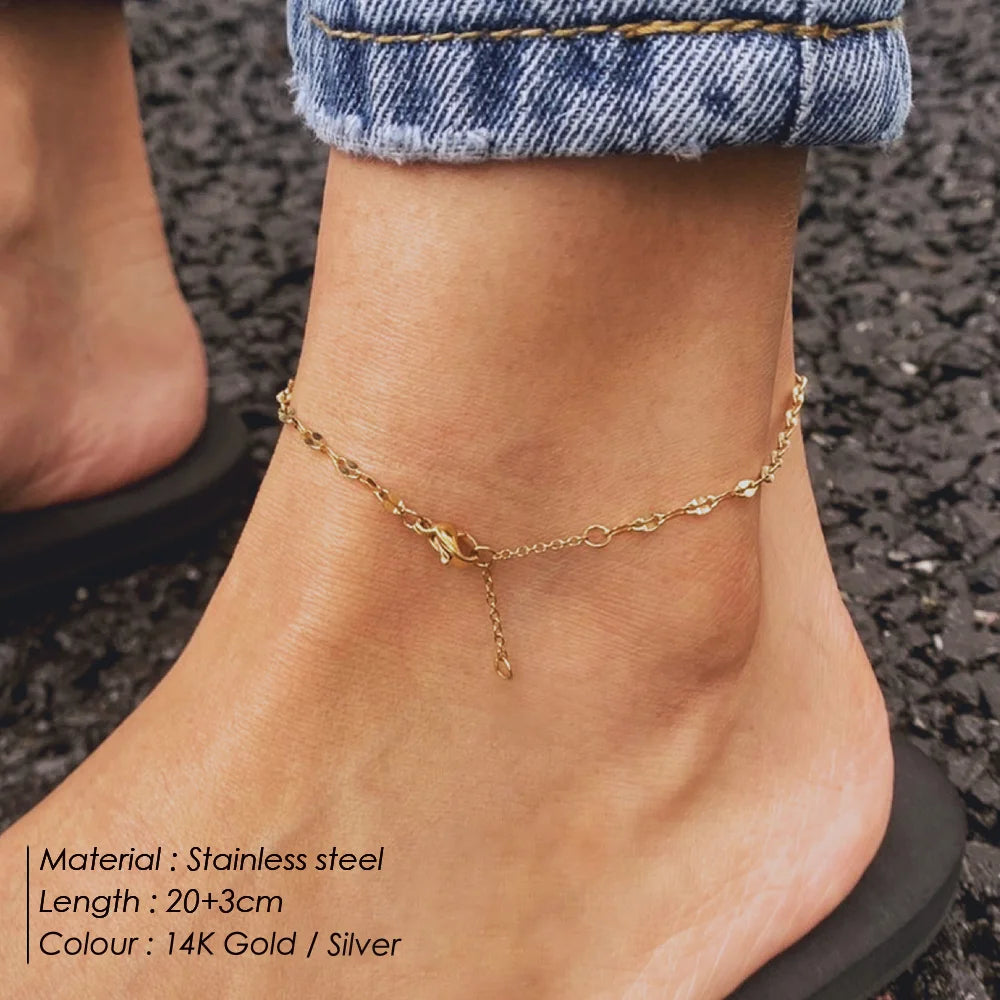 Women Double Wrap Chain Anklet | Aralise