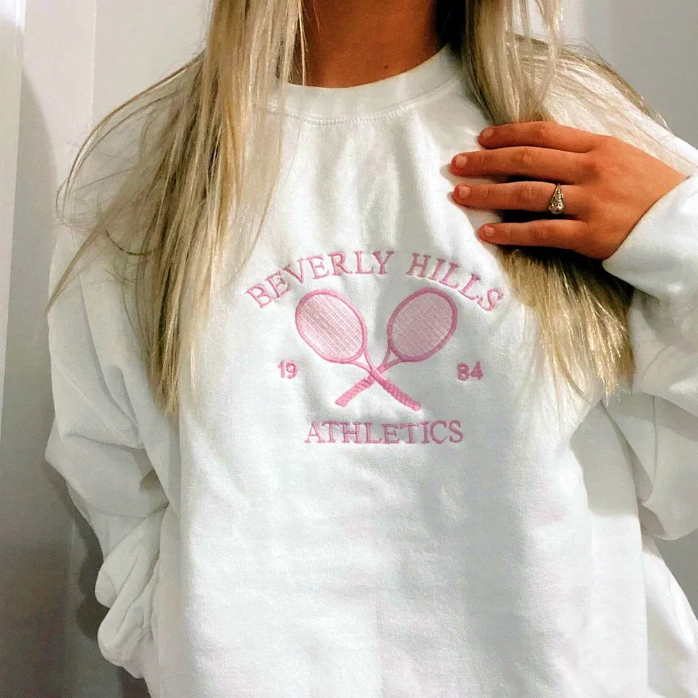 Women Embroidered Crewneck Sweatshirt | Philothea