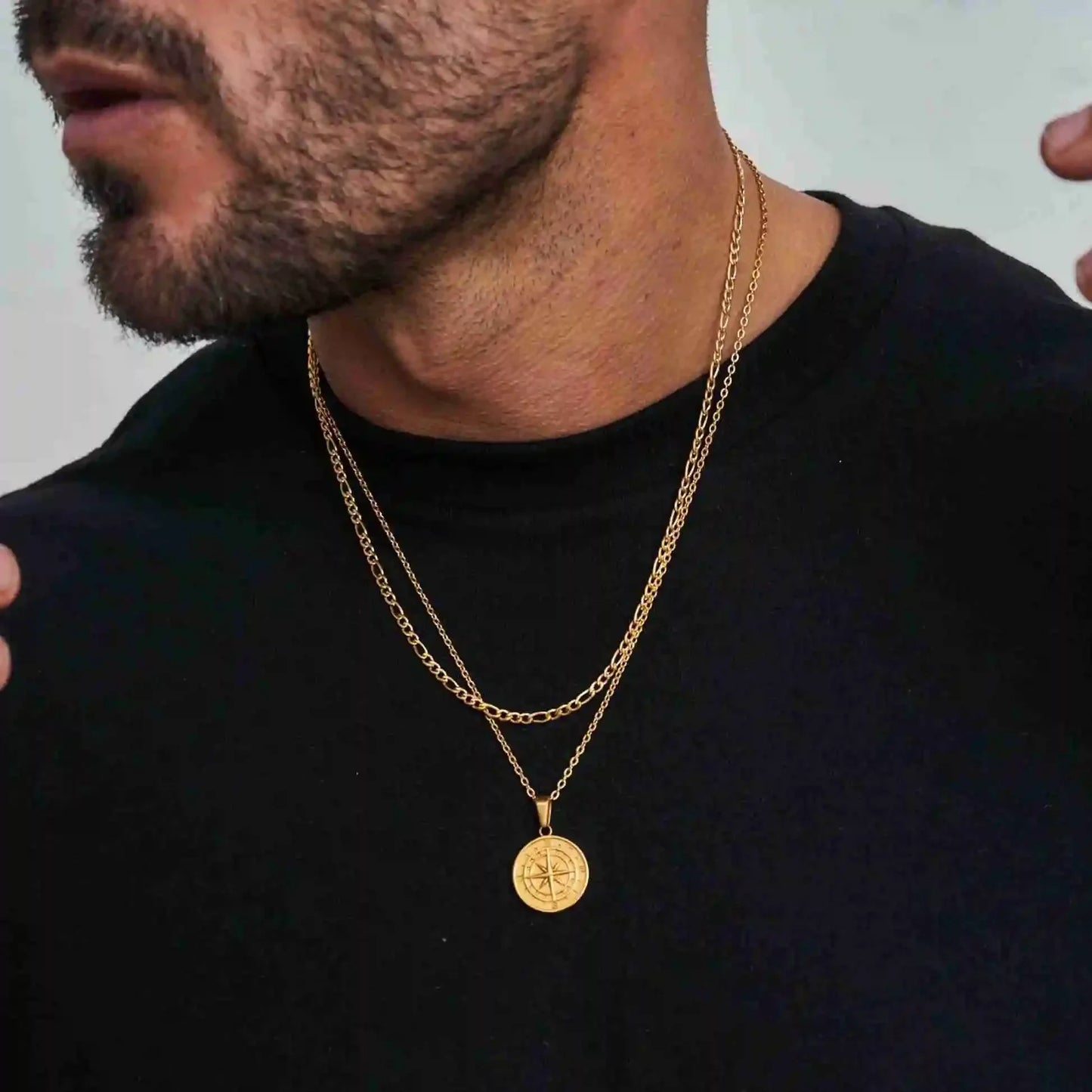 Men's Necklace Gold Stainless Steel Cuban Link Chain | Urban Explorer-3