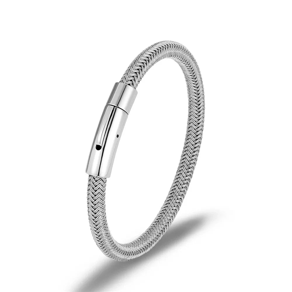 Variant image for Men's Cuff Bracelet Steel Wire Rope | Classic Charm-10