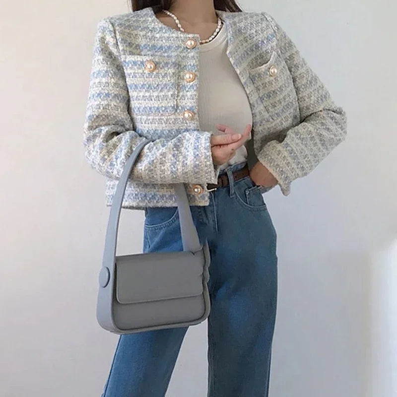 Women Classic Tweed Jacket | Eliana