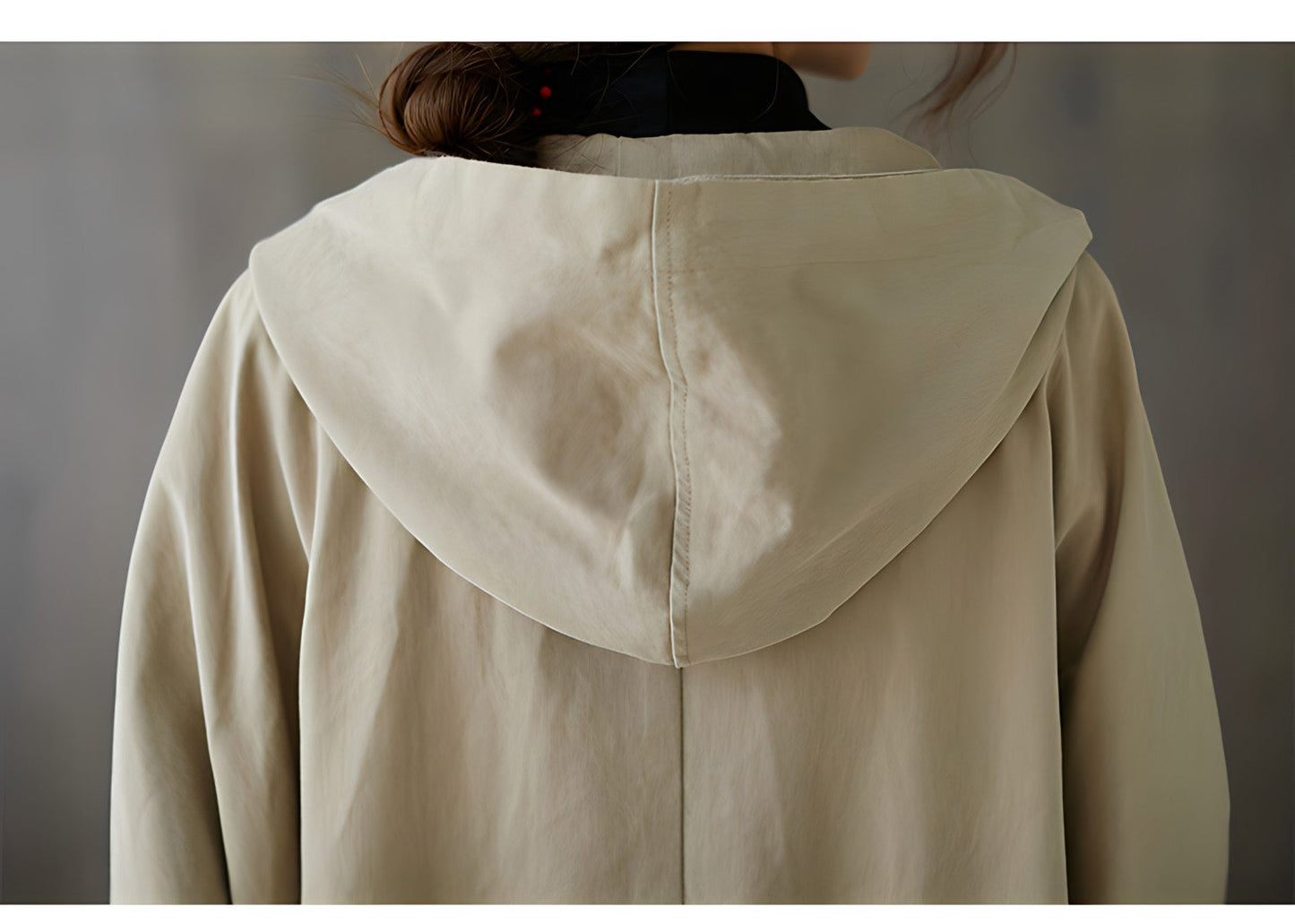 Women Oversized Hooded Trench Coat | Mirella