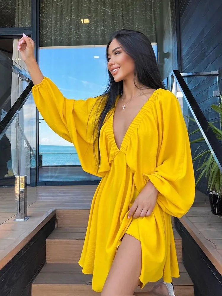 Women Summer Long Sleeve Dress | Sadie