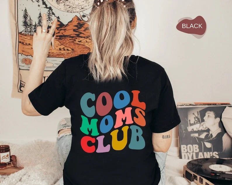 Women Sweatshirt Multicolor Cotton | Cool Moms Club-5