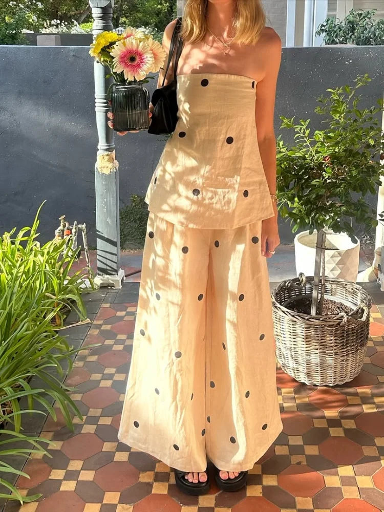 Women Polka Dot Co-Ord Set | Claribel