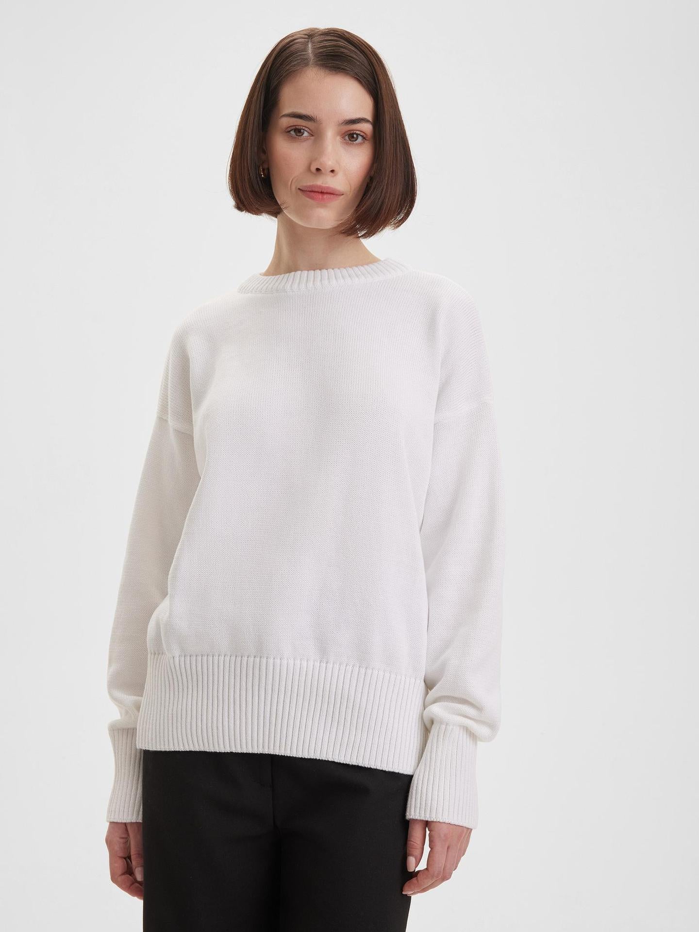 Women Minimalist Knit Sweater | Hanelle