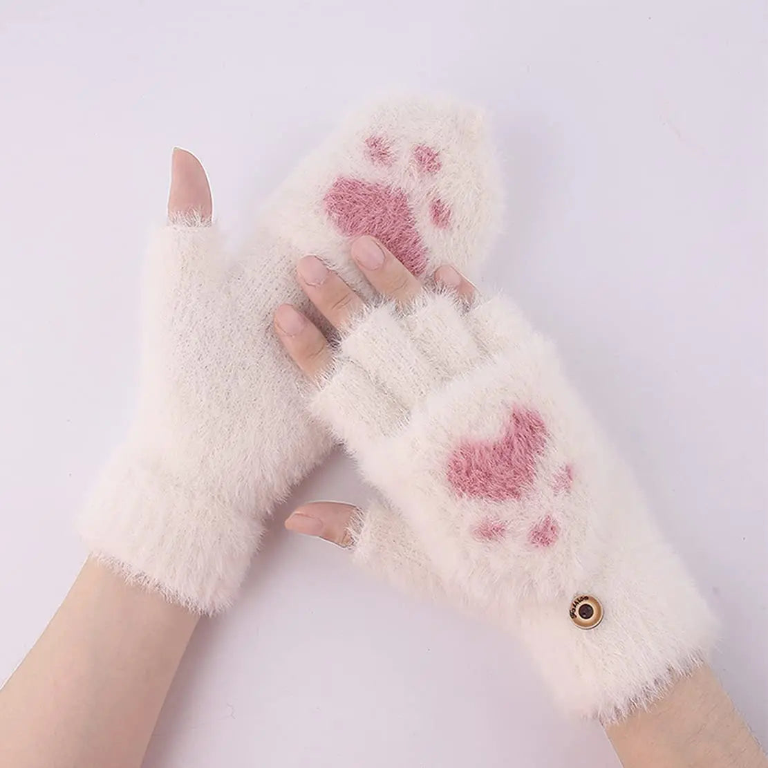 Harriet - Flip Mink Mittens for Women - Soft & Convertible