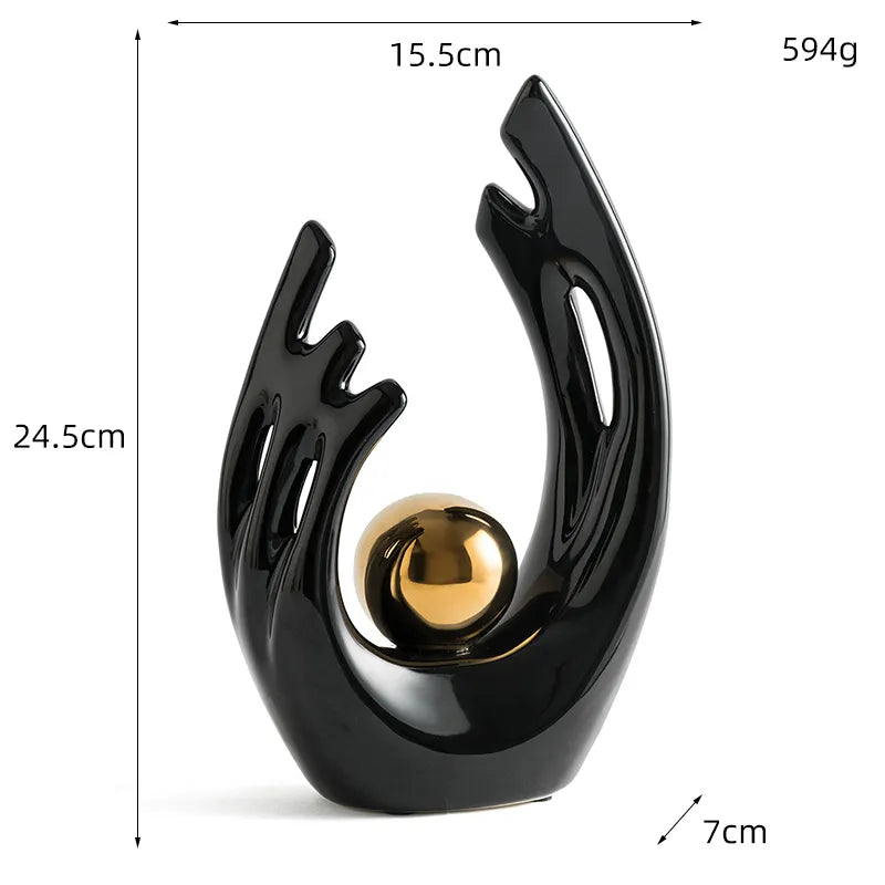 Abstract Sculpture Home Decor Resin | Elegance 5