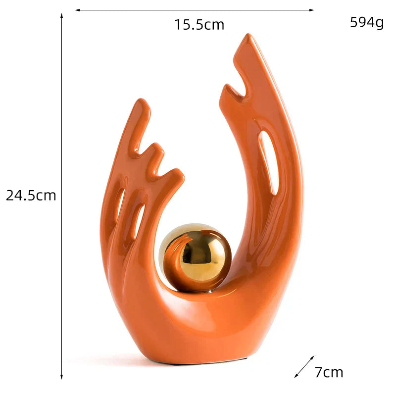 Variant image for Abstract Sculpture Home Decor Resin | Elegance-5