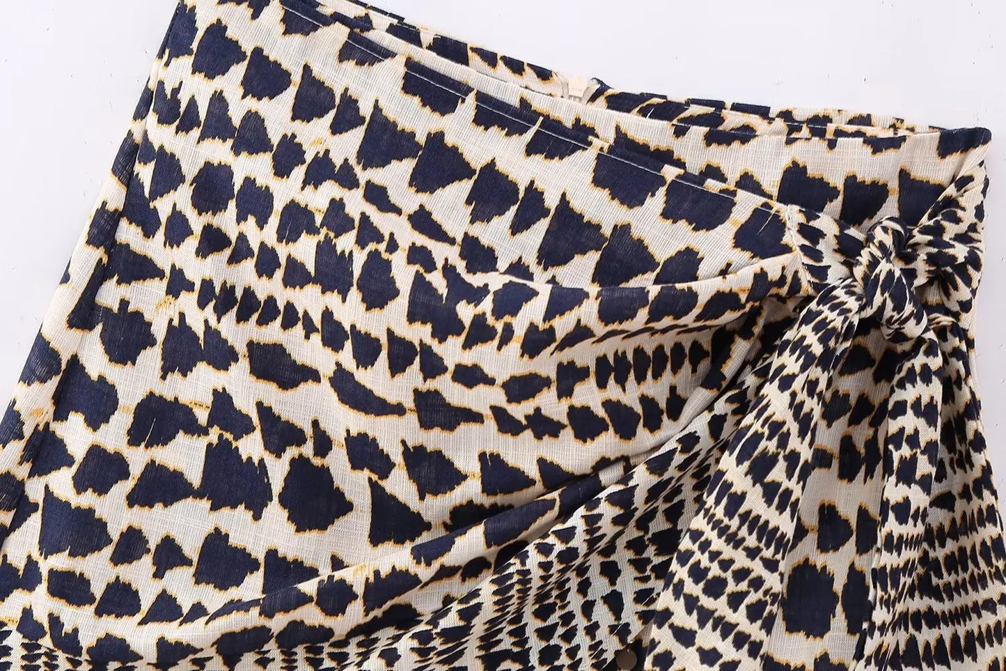 Women Leopard Print Wrap Skirt | Patricia
