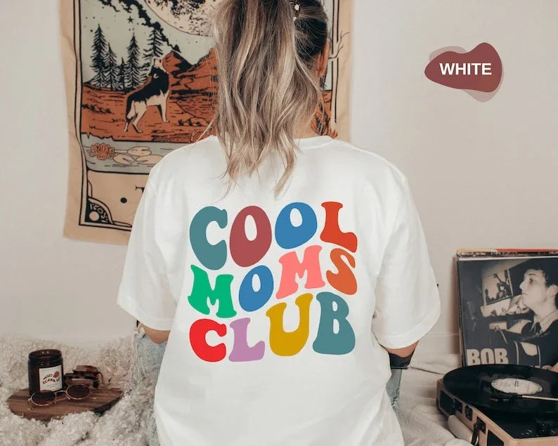 Women Sweatshirt Multicolor Cotton | Cool Moms Club-3