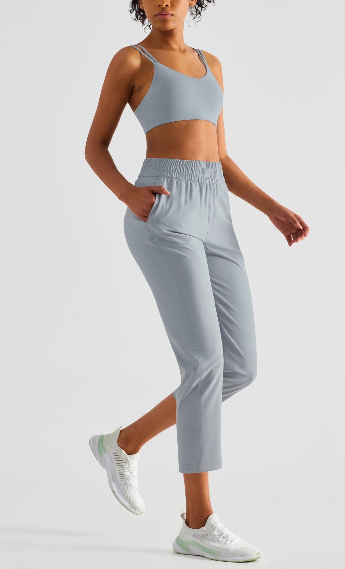 Women High Waist Yoga Pants Black Dry Fit | Lustry-2