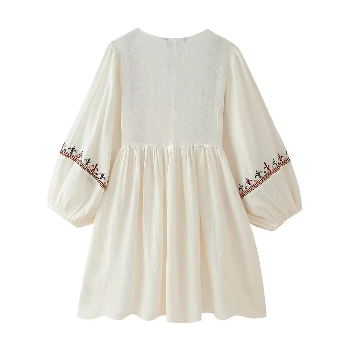 Women Embroidery Boho Mini Dress | Delilah