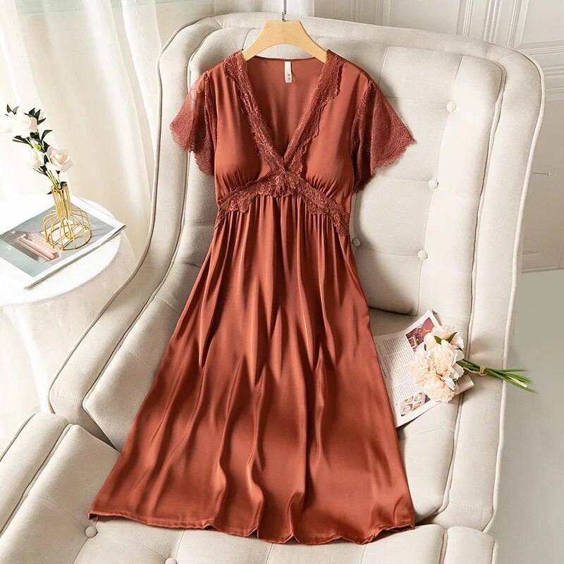 Women Chic Lace Detail Midi Dress | Cyrene