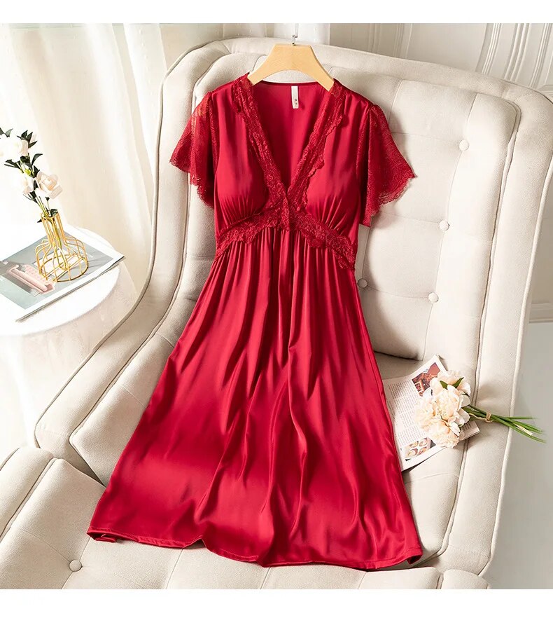 Women Chic Lace Detail Midi Dress | Cyrene