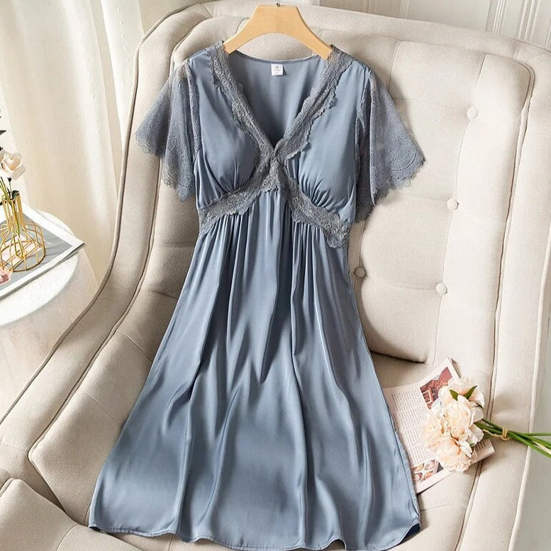 Women Chic Lace Detail Midi Dress | Cyrene