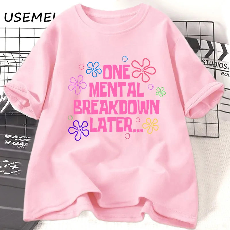 Variant image for Unisex T-Shirt Black Cotton | One Mental Breakdown Later-19