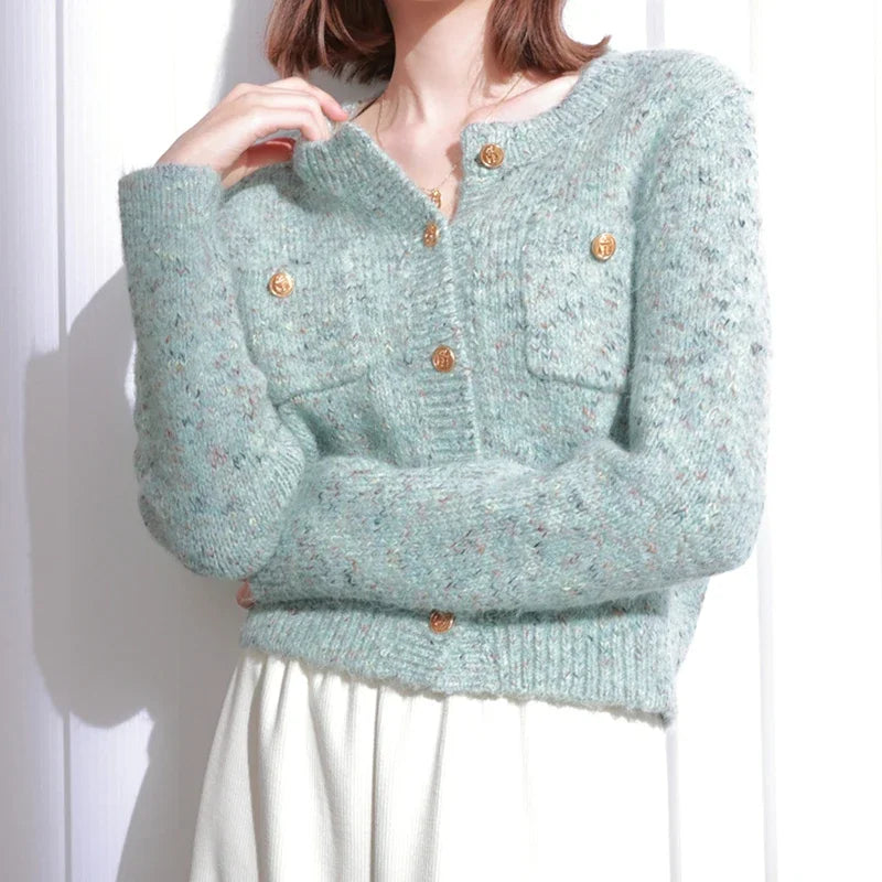 Women Knitted Button-Up Cardigan | Charlene