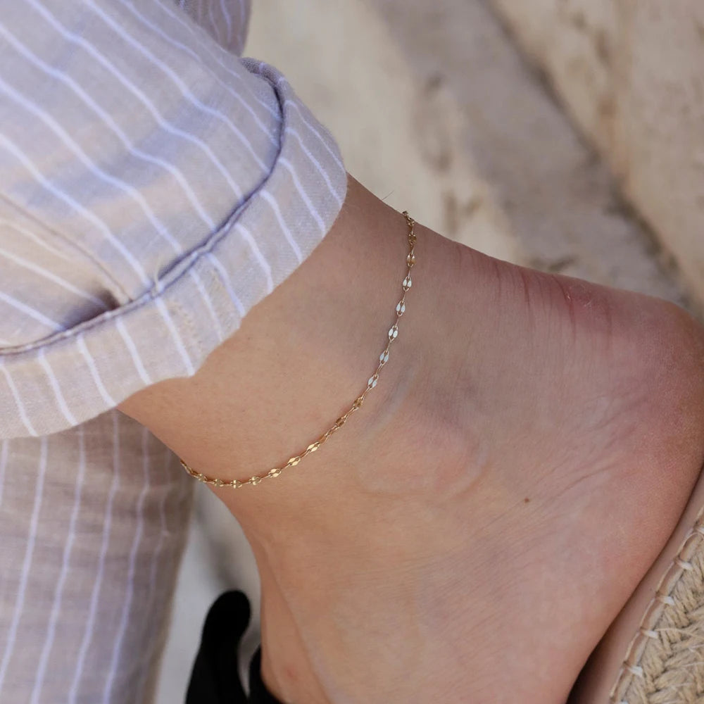 Women Double Wrap Chain Anklet | Aralise