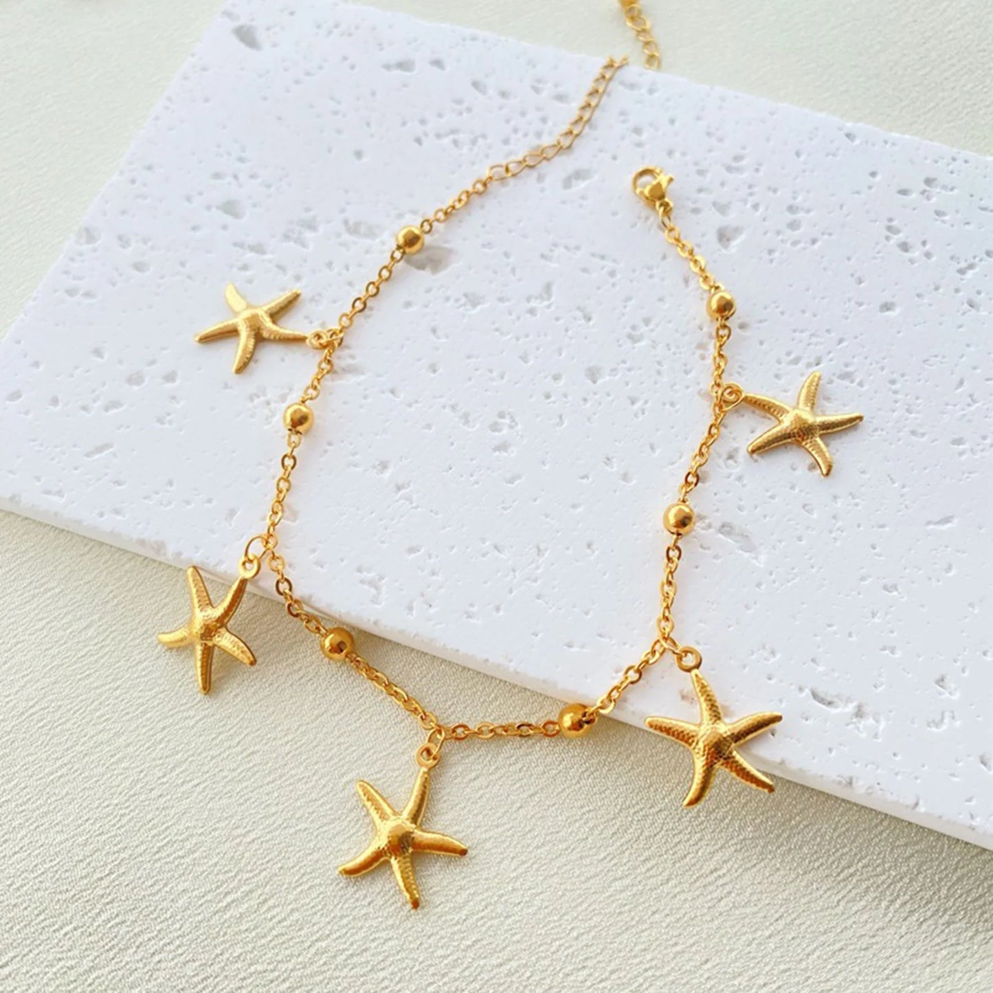 Women Gold Charm Anklet | Celestine
