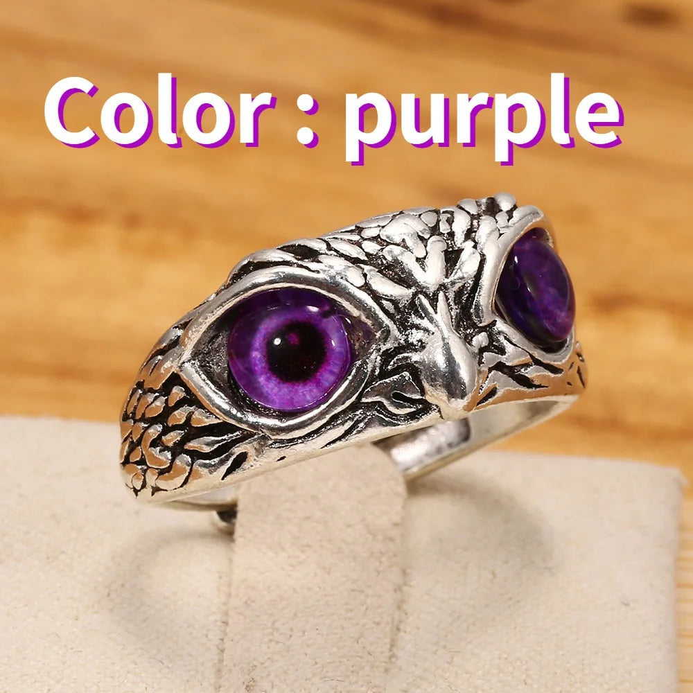 Unisex Owl Head Statement Ring | Halvon