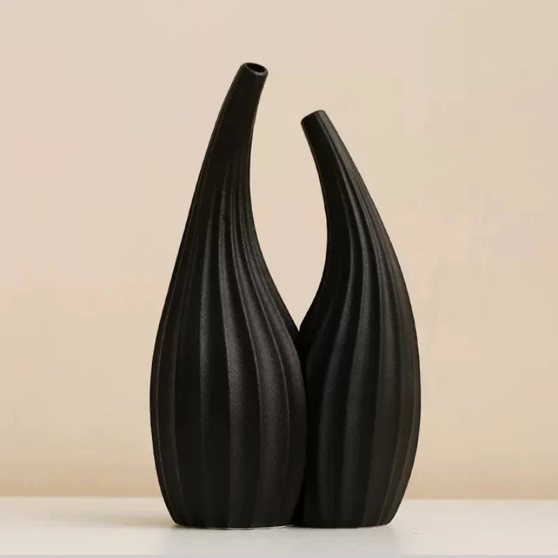 Decorative Vase White Ceramic | Elegant Touch 6