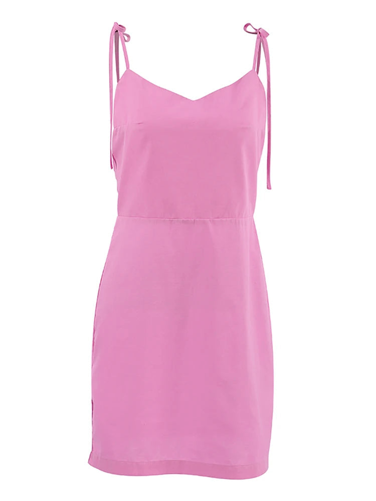 Women Adjustable Strap Mini Dress | Cecilia