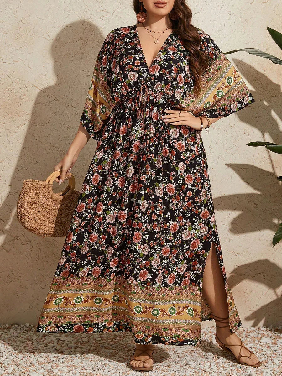 Women Boho Floral Maxi Dress | Samantha