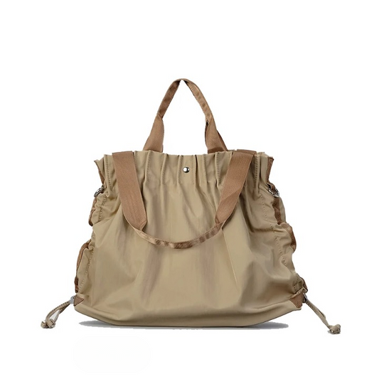Women Ruched Detail Nylon Tote | Edith