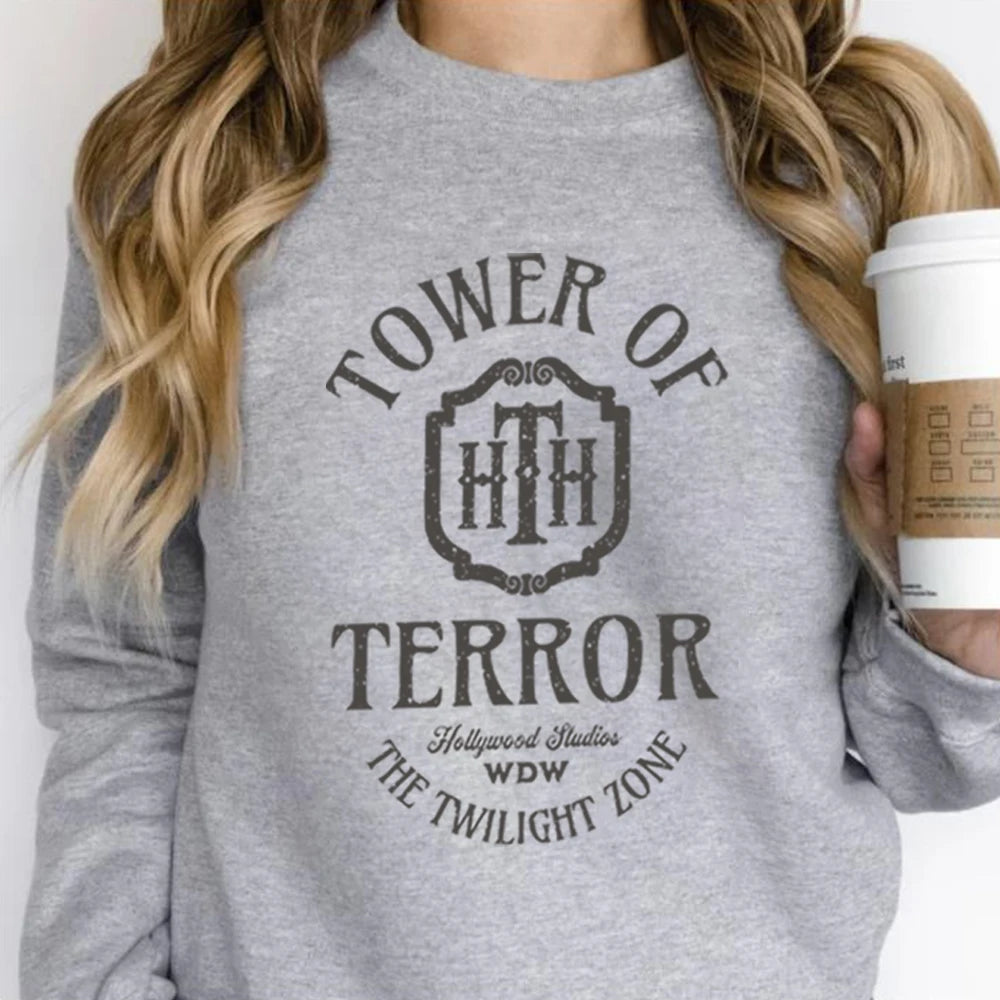 Women Oversized Tower of Terror Sweatshirt | Evania