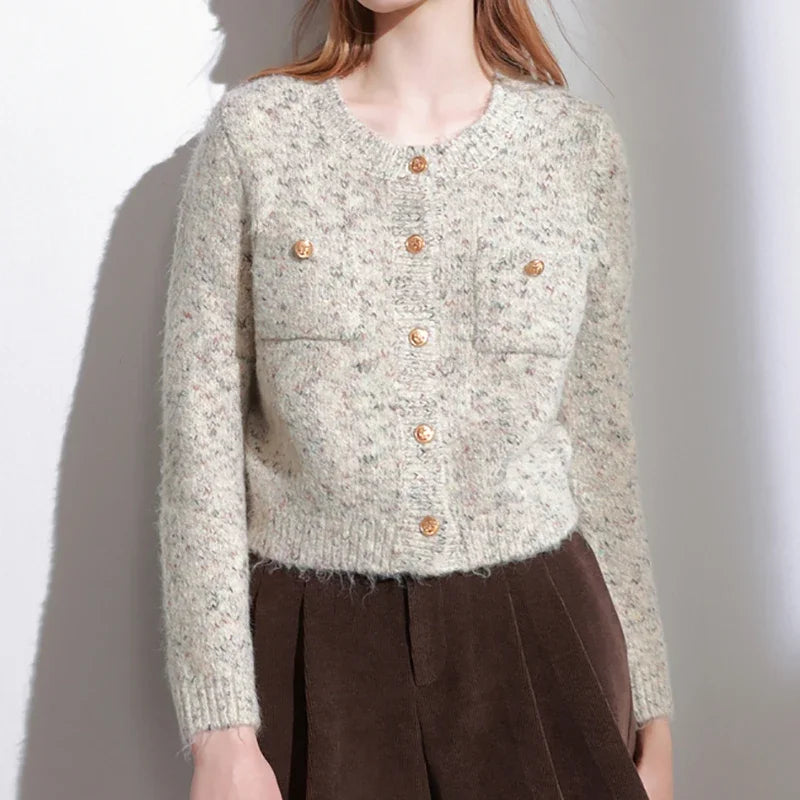 Women Knitted Button-Up Cardigan | Charlene