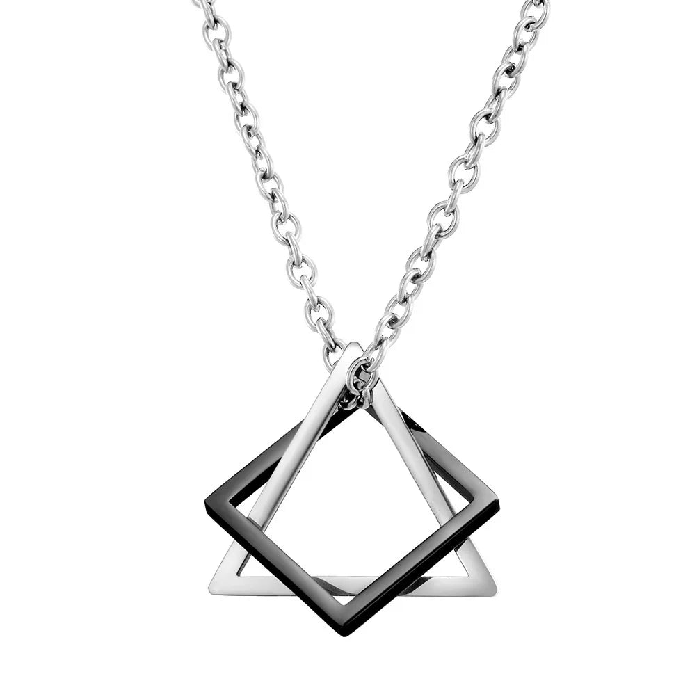 Variant image for Men's Pendant Necklace Silver Stainless Steel | Urban Style-13