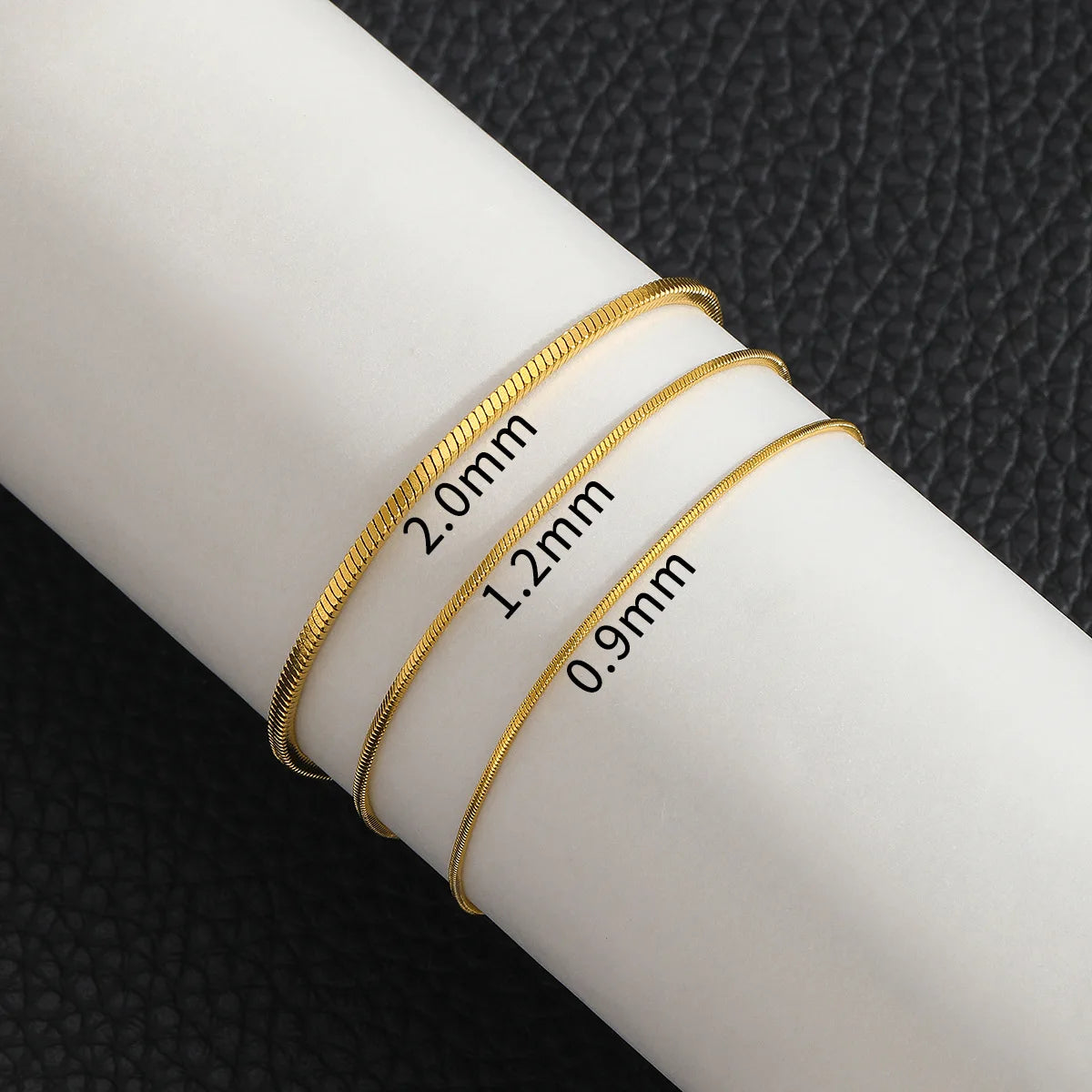 Men's Bracelet Stainless Steel Square Snake Bone Chain | Trendsetter-5