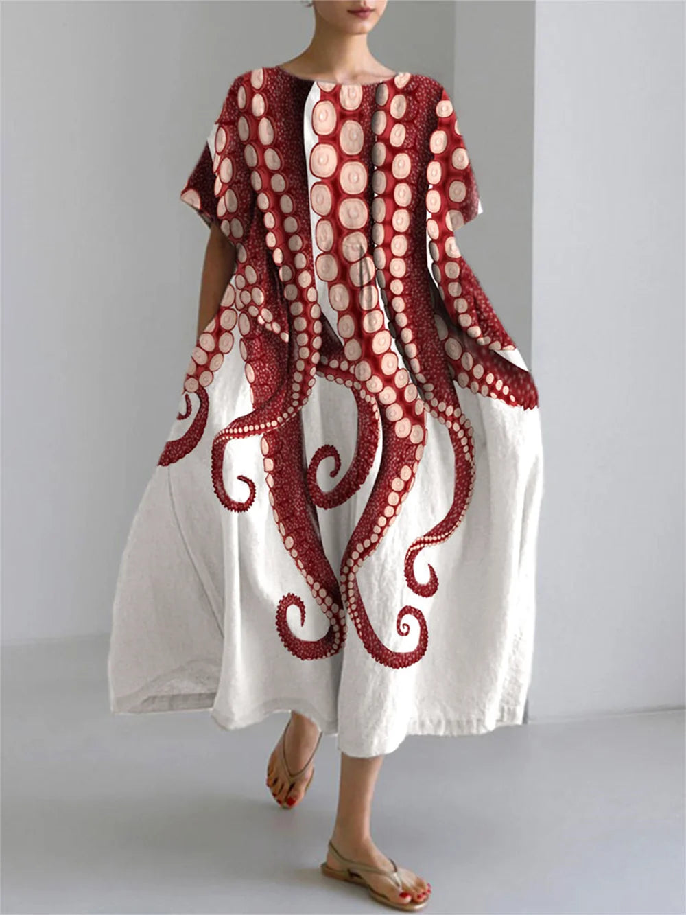 Women Floral Embroidered Midi Dress | Liza