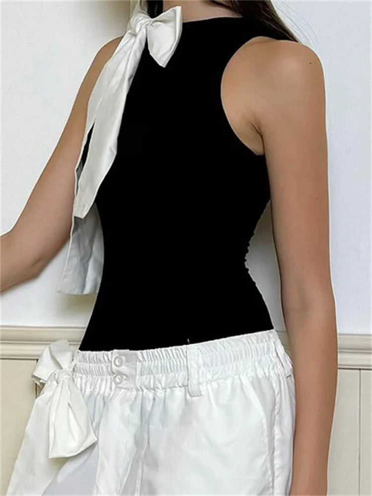 Women Big Bow Bodysuit | Nadine