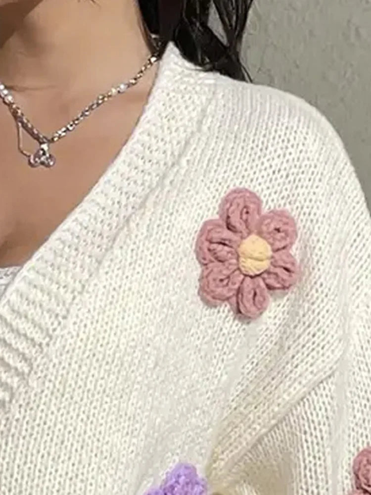 Women Floral Knit Cardigan | Arielle