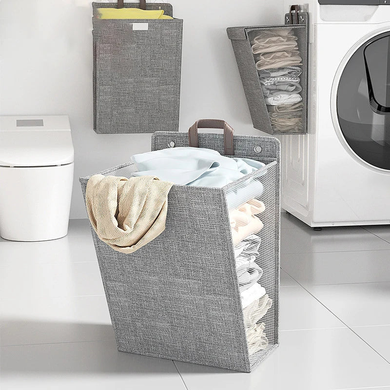 Collapsible Laundry Basket Waterproof PVC | Home Organizer 4