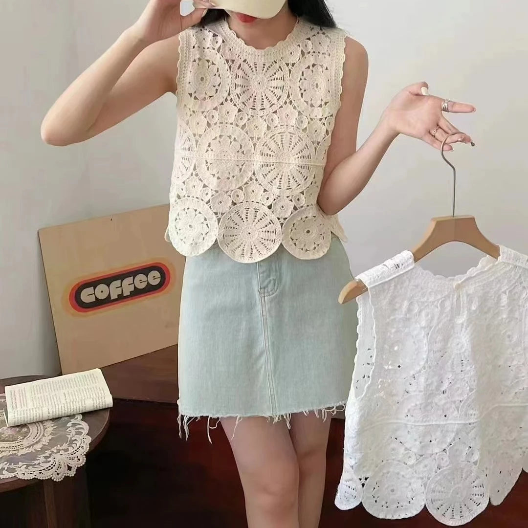 Women Crochet Lace Top | Aria