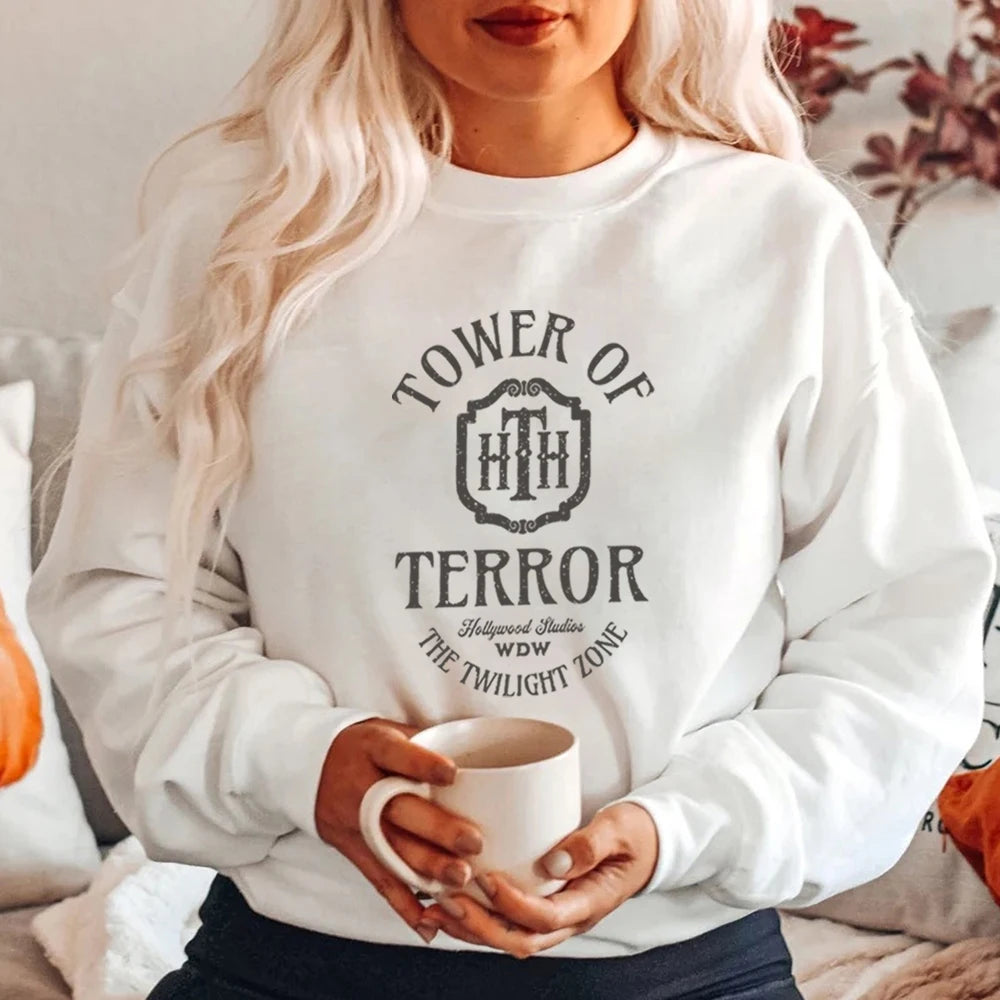Women Oversized Tower of Terror Sweatshirt | Evania