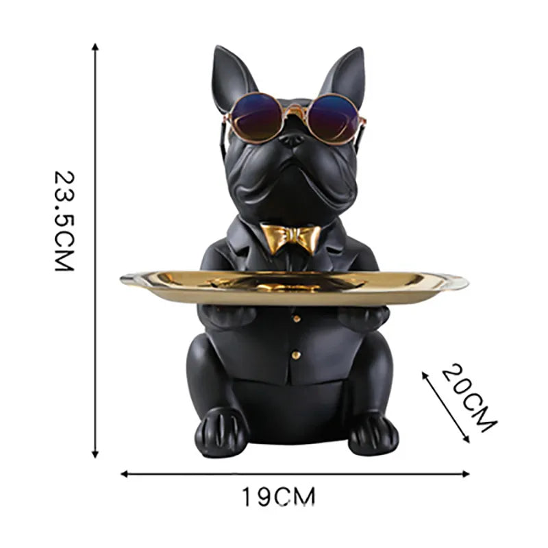 Home Decor Bulldog Object Holder Resin | Charming Organizer 5